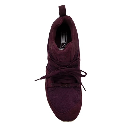 Puma Trinomic Blaze Of Glory Rioja Leather Lace Up Womens Trainers 361470 01