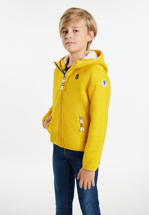 Schmuddelwedda Gebreide fleeceblouse Jongens Donkergeel gemêleerd - Image 4