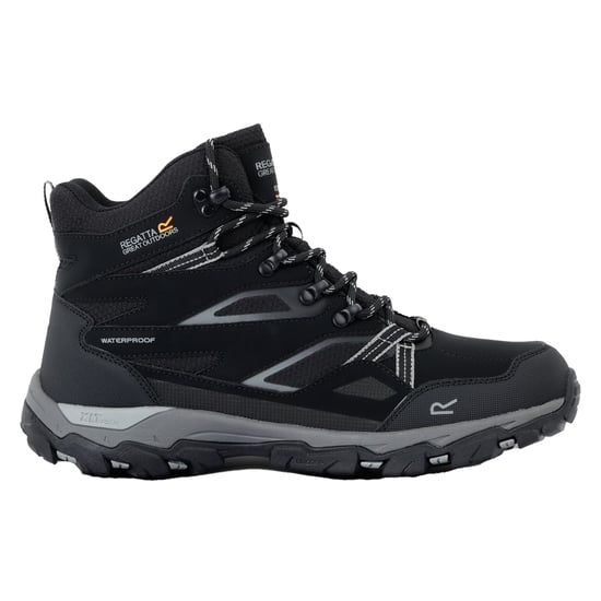 Regatta Mens Holcombe III Walking Boots (Black/Granite)