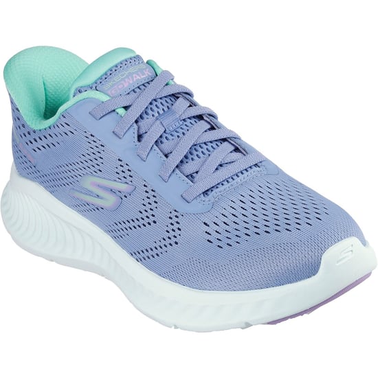 Skechers Go Walk Now Khloe Textiel Damestrainers Blauw/Groen - Image 1