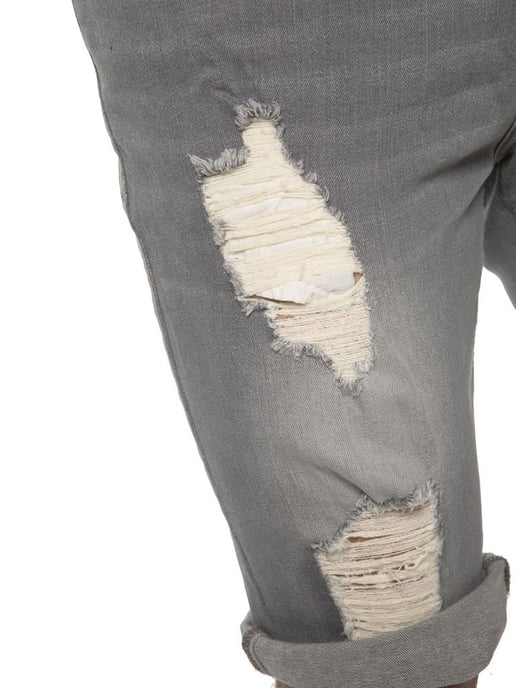 Heren Ripped Skinny Shorts - Image 4