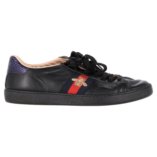 Gucci Ace Bee Lage Sneakers van Zwart Kalfskindleder - Image 1
