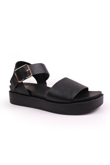 Where's That From Womens 'Phoenix' Classic Flat Sandals With Strap And Buckle Detail - Image 2