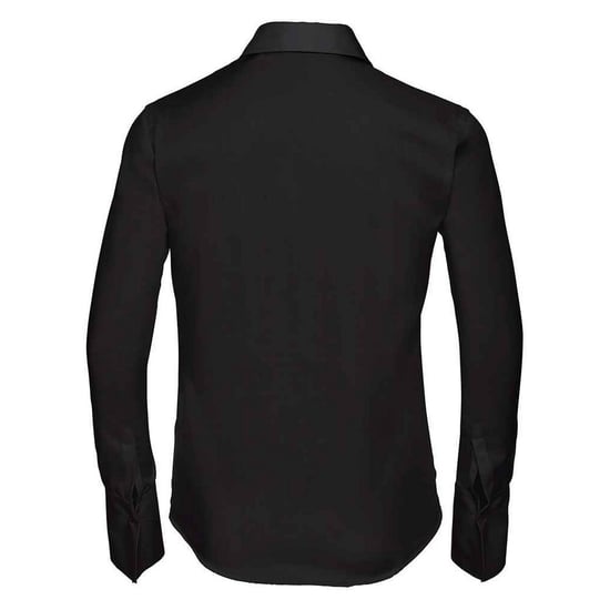 Russell Collection Womens/Ladies Ultimate Non-Iron Long-Sleeved Shirt (Black)