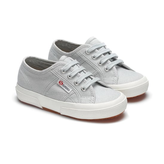 Superga Kinderen/Kinderen 2750 Jcot Leather Trainers (Grijs Lilla/Avorio) - Image 1