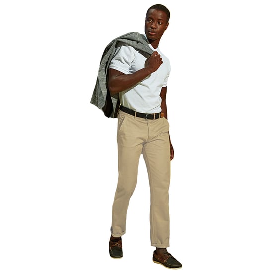 Asquith & Fox Heren Klassieke Casual Chinos/Trousels (Natuurlijk) - Image 3