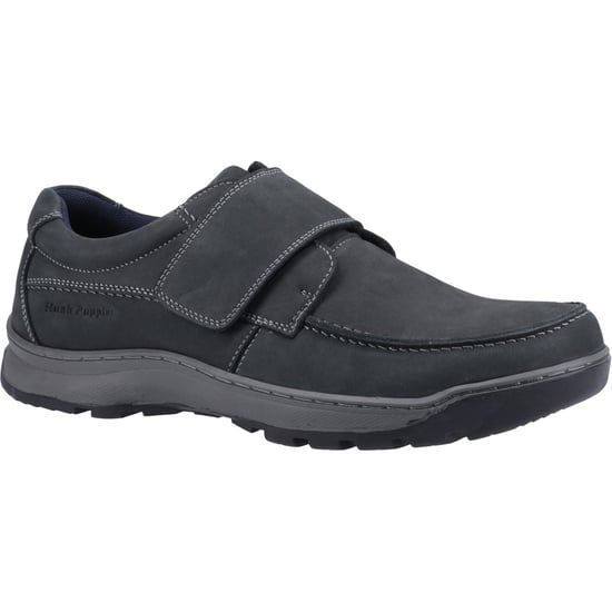 Hush Puppies Casper Leder Heren Navy Nubuck Loafers - Image 1