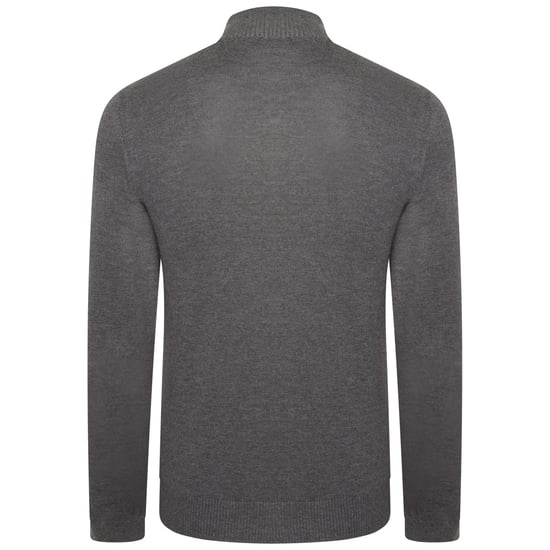 Dare 2B Mens Unite Us Knitted Half Zip Sweatshirt (Charcoal Grey/Black)