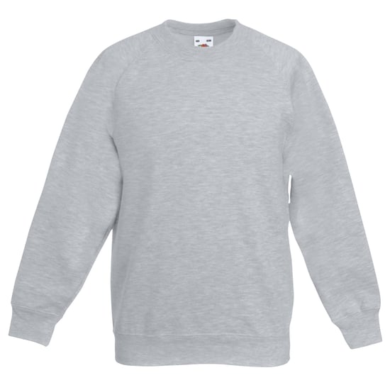 Fruit Of The Loom Kinderen Unisex Raglan mouwen Sweatshirt (Heather Grijs) - Image 1