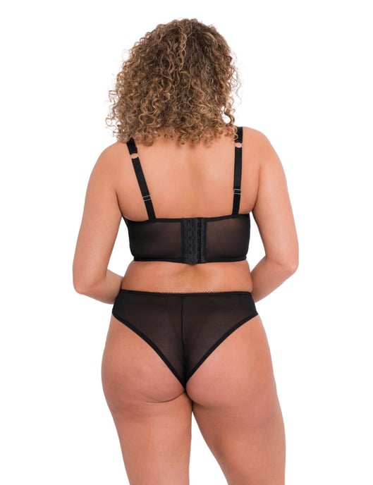 Curvy Kate Gin Fizz Longline Balcony Bra - Black/Blush