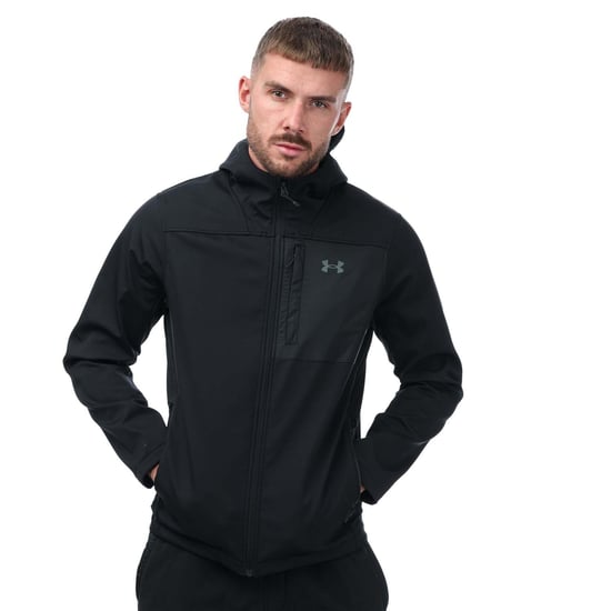 Heren Under Armour Storm ColdGear Shield Hooded 2.0 Jacket in Zwart - Image 1