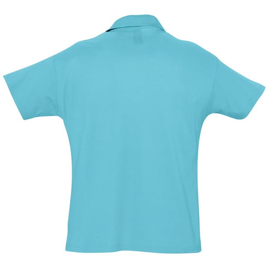 SOLS Heren Zomer II Pique Poloshirt met korte mouwen (Blauw Atol) - Image 2