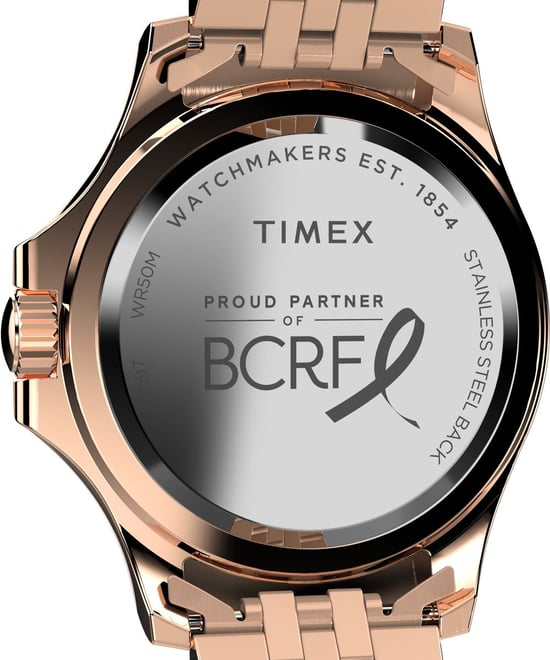 Timex Kaia X Bcrf Dames Roze Gouden Horloge TW2V96700 - Image 3