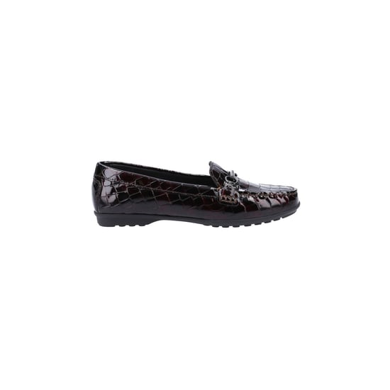 Geox Elidia Runderleren Dames Donkerrode Mocassins Schoenen - Image 4