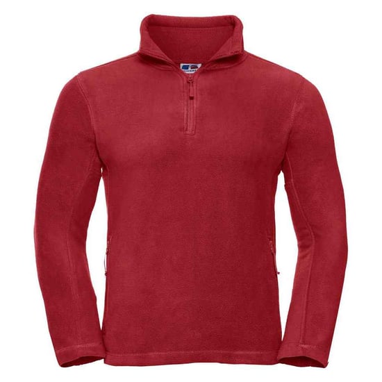 Russell Heren Ritssluiting Outdoor Fleece Top (Klassiek rood) - Image 1