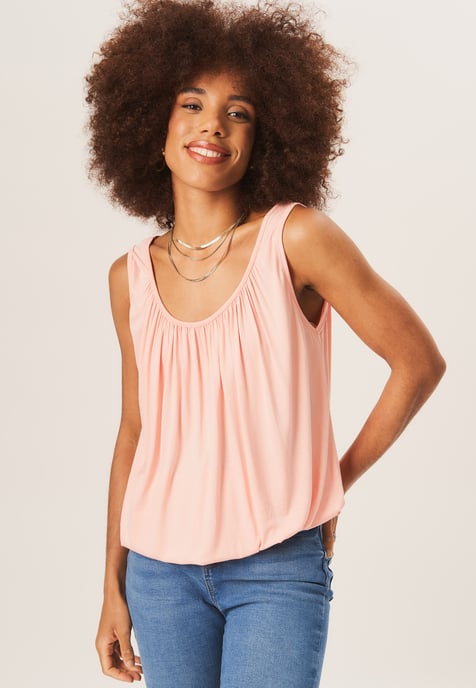 Rouse hals oversized mouwloze top - Image 2