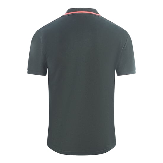 Cavalli Class Circular Snake Logo Black Polo Shirt - Image 2