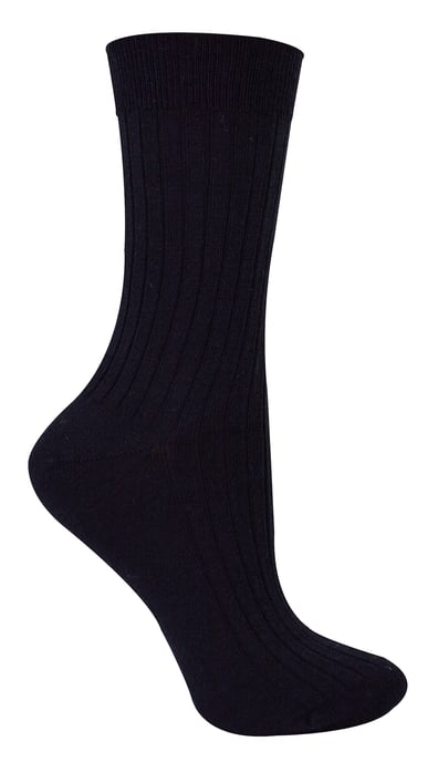 Steven - Dames 1 Paar Originele Merino Wollen Sokken - Outdoor Boot Sokken - Zwart - Image 1