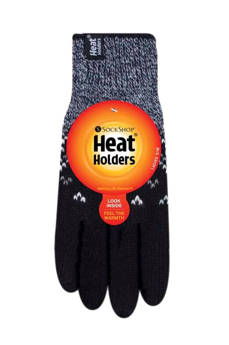 Heat Holders - Thermische dameshandschoenen in Scandinavische stijl - Zwart (Trondheim) - Image 2