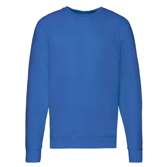 Fruit of the Loom Unisex Lichtgewicht Raglan Sweatshirt voor volwassenen (Koningsblauw) - Image 1