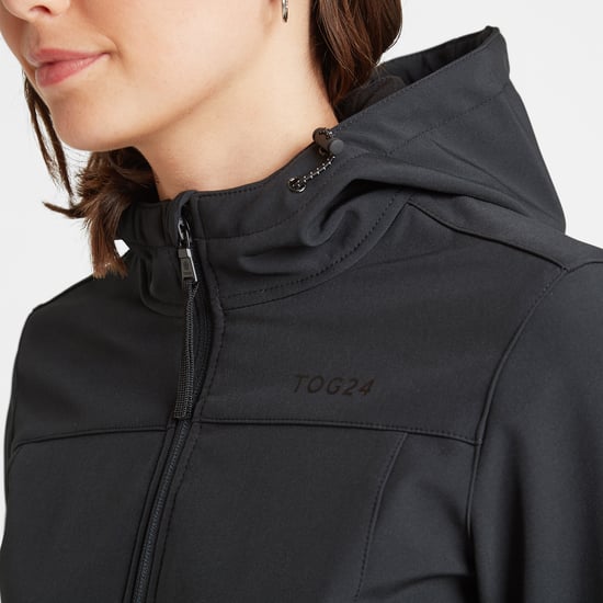 Keld Womens Softshell Hoodie Black