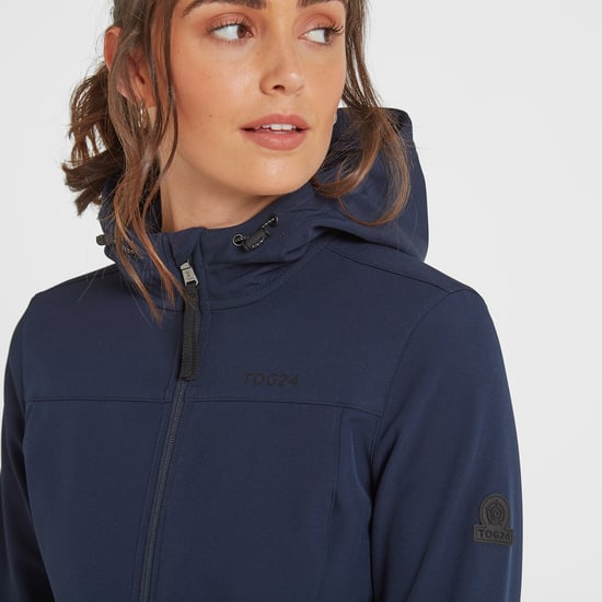 Keld Womens Softshell Hoodie Navy