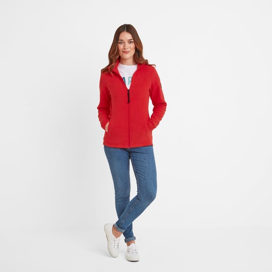 Shire Womens Fleece Jacket Dark Coral