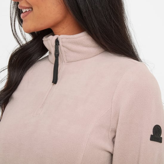 Shire Womens Fleece Zipneck Dusky Pink