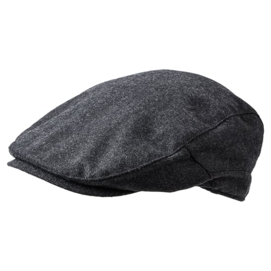 Weighton Knit Flat Cap Dark Grey Marl