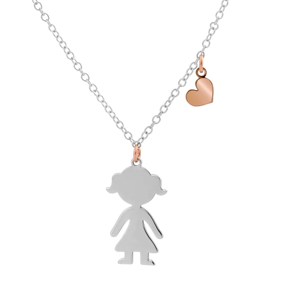 Orphelia 'Lyra' Dames 925 Sterling Zilveren Set: Ketting + Armband + Oorbellen - Zilver/Roze SET-7390 - Image 2