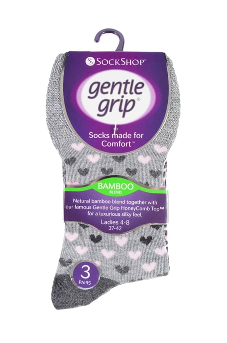 6 stuks sokken zonder elastiek bamboesokken met zachte grip voor dames - SOLRM36 - Image 2