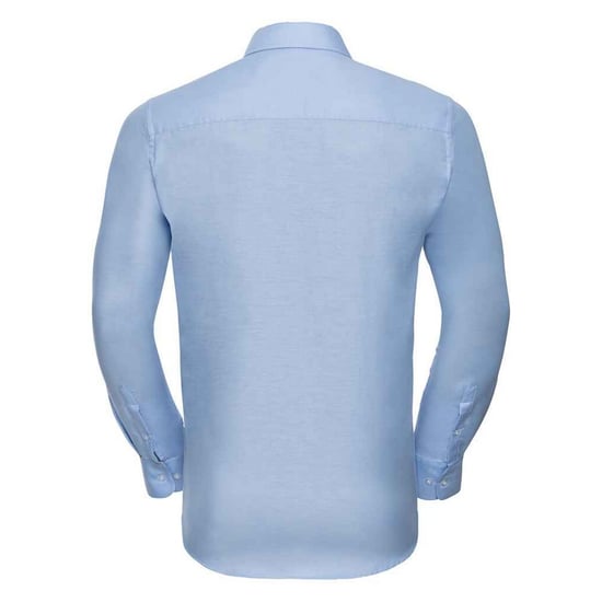 Russell Collection Heren Oxford Getailleerd Formeel Overhemd Met Lange Mouwen (Oxford Blauw) - Image 2