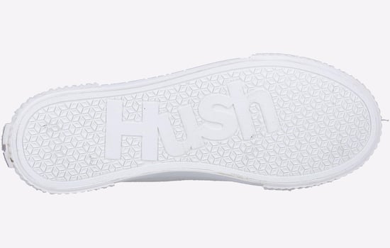 Hush Puppies Brooke Stof Dames Witte Sneakers - Image 4