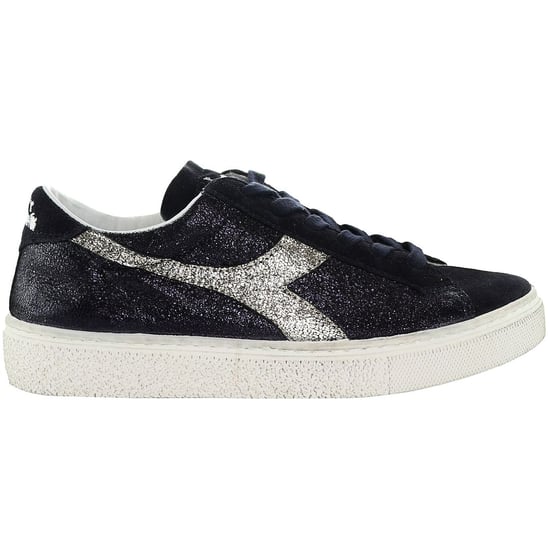 Diadora Montecarlo Glitter Vuil Dames Zwarte Sneakers - Image 1