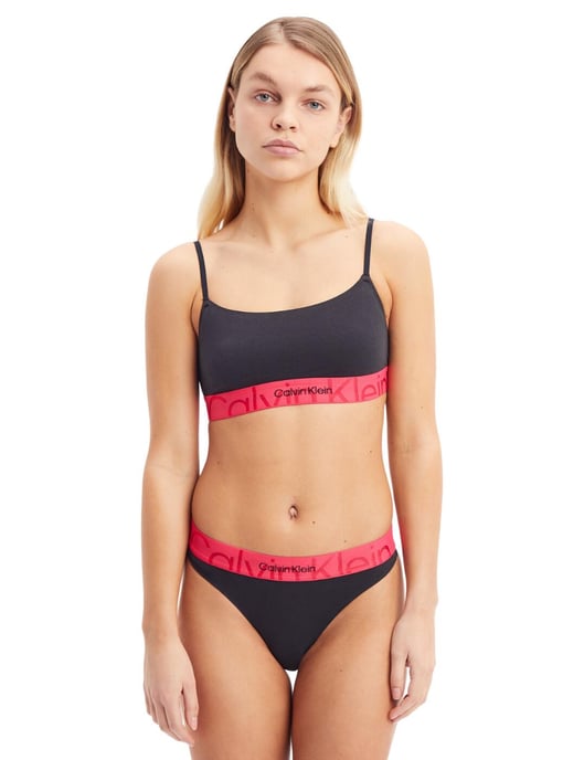 Calvin Klein Embossed Icon Cotton Bralette Bra