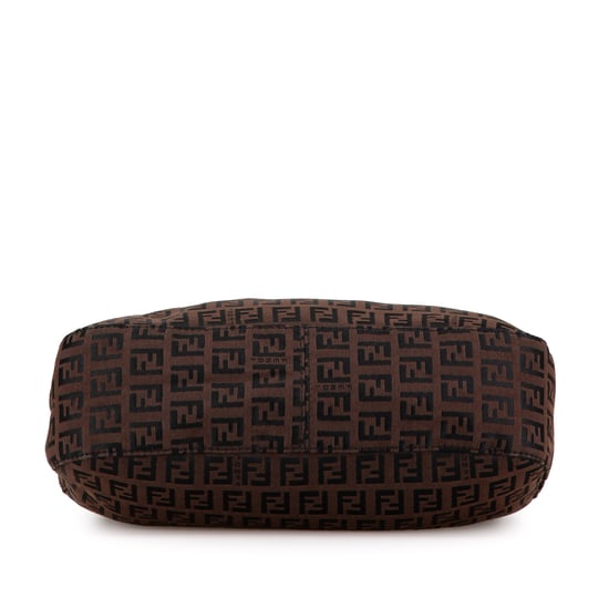 Vintage Fendi Zucchino Canvas Schoudertas Bruin - Image 3