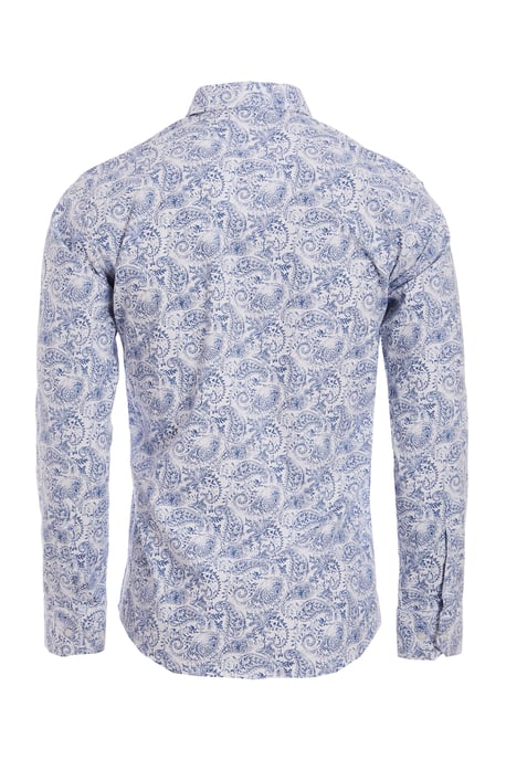 Long Sleeve Paisley Print Shirt