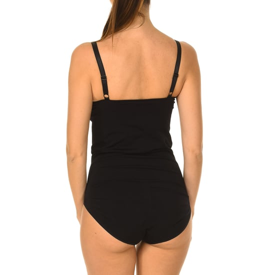 Women's shaping bodysuit with straps and V-neckline 510119