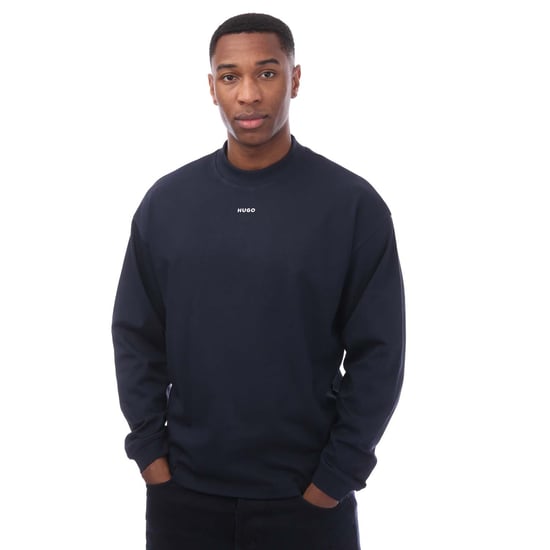 Men's Hugo Boss Logo Print Relaxed-Fit T-Shirt in Dark Blue