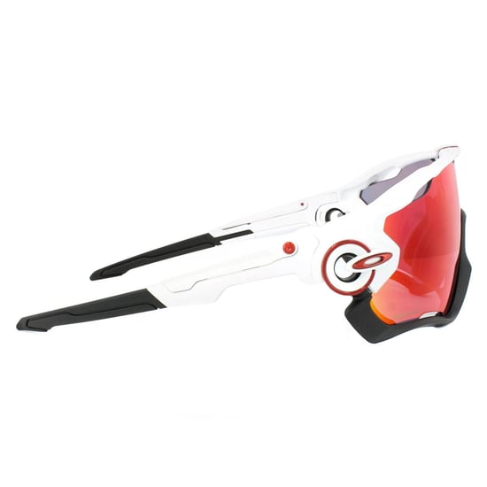Oakley Wrap Mens Polished White Prizm Road Sunglasses