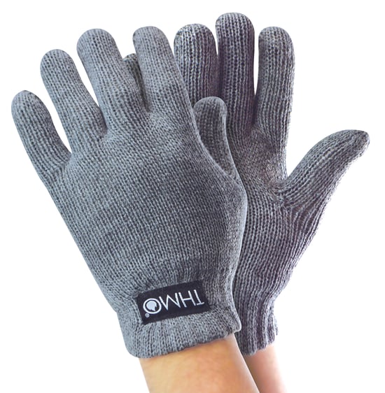 THMO - Dunsulate-handschoenen voor kinderen voor de winter - Grijs - Image 1
