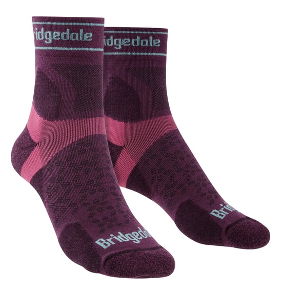 Bridgedale - Dames Ultralight Merino Sokken - Damson - Image 1
