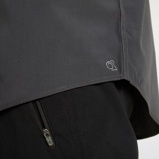 Craghoppers Mens Expert Kiwi Long-Sleeved Shirt (Carbon Grey)