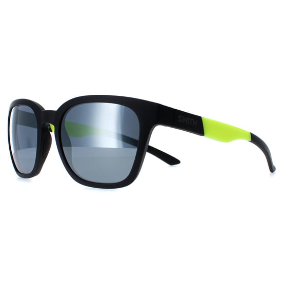 Smith Square Mens Matte Black Yellow Chromapop Silver Mirror Founder Slim