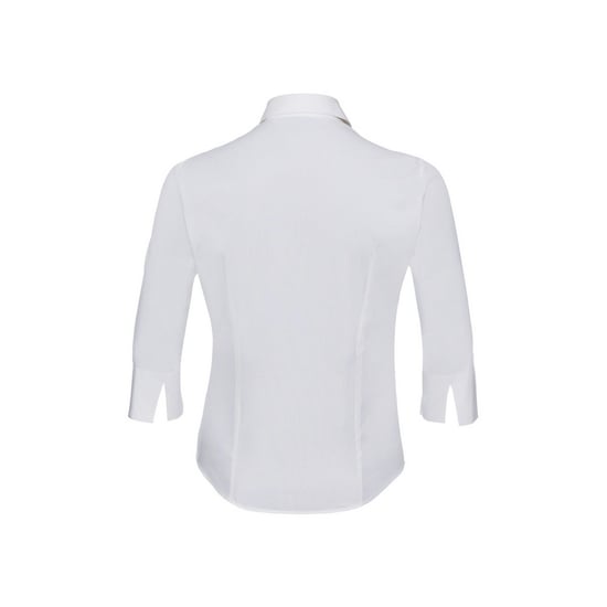 Russell Collection Dames/Dames Easy-Care 3/4 mouw Formeel Overhemd (Wit) - Image 2