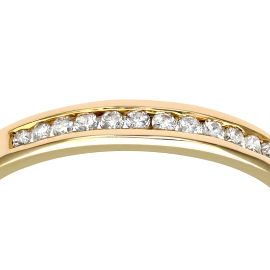 Ladies 9ct Yellow Gold 10pts Diamond Eternity Ring
