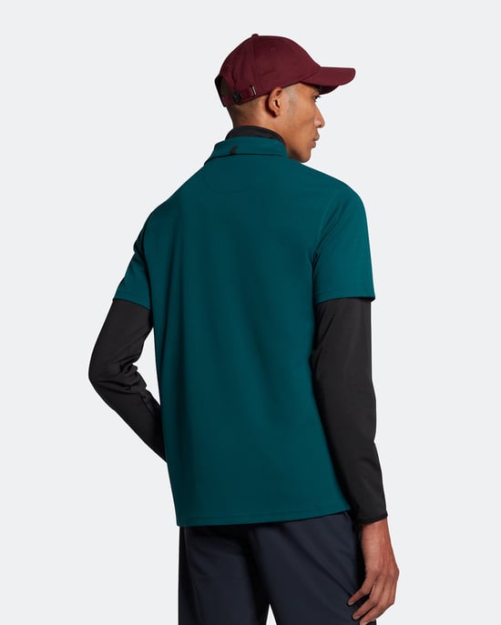 Lyle & Scott Golfkraaglogo Technisch poloshirt in Groente - Image 3