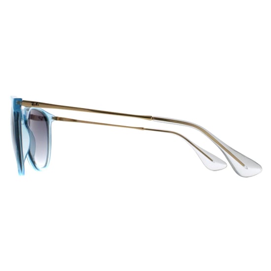 Ray-Ban Round Womens Transparent Light Blue Grey Blue Gradient RB4171 Erika