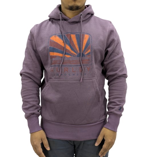 Hurley Mens Fleece Hoodie Casual Pullover Hooded