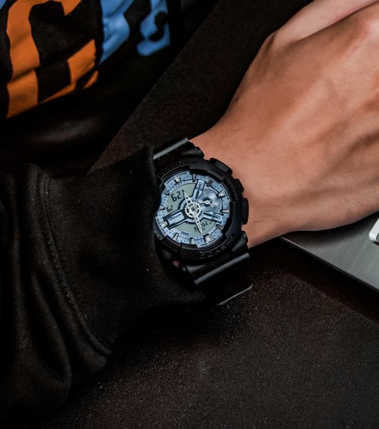 Casio G-shock Heren Zwarte Horloge GA-110CD-1A2ER - Image 4